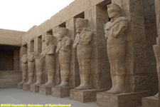pillars and statues